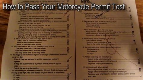 motorcycle permit test ma online